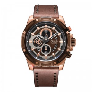 Alexandre Christie AC 6506 Rosegold Brown Man MCLROBO